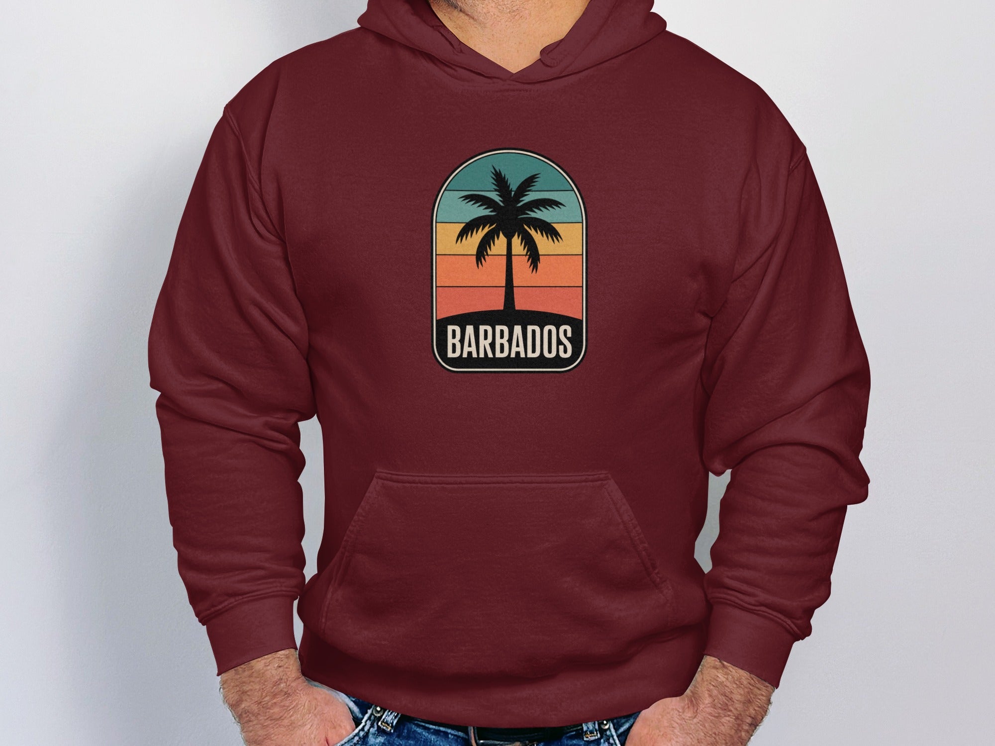 Barbados Palm Tree Graphic Hoodie product type