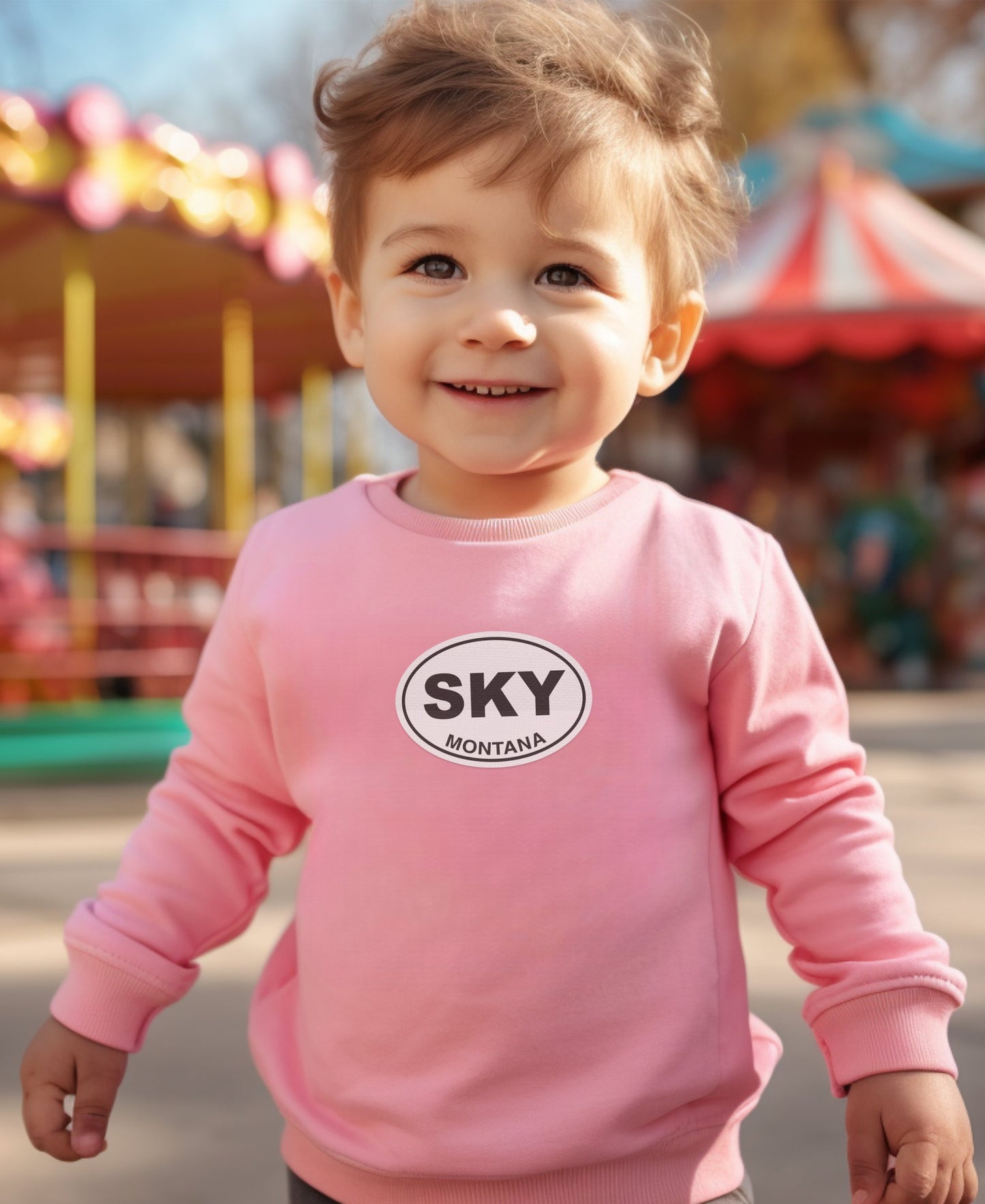 Adorable SKY Montana Pink Toddler Sweatshirt product