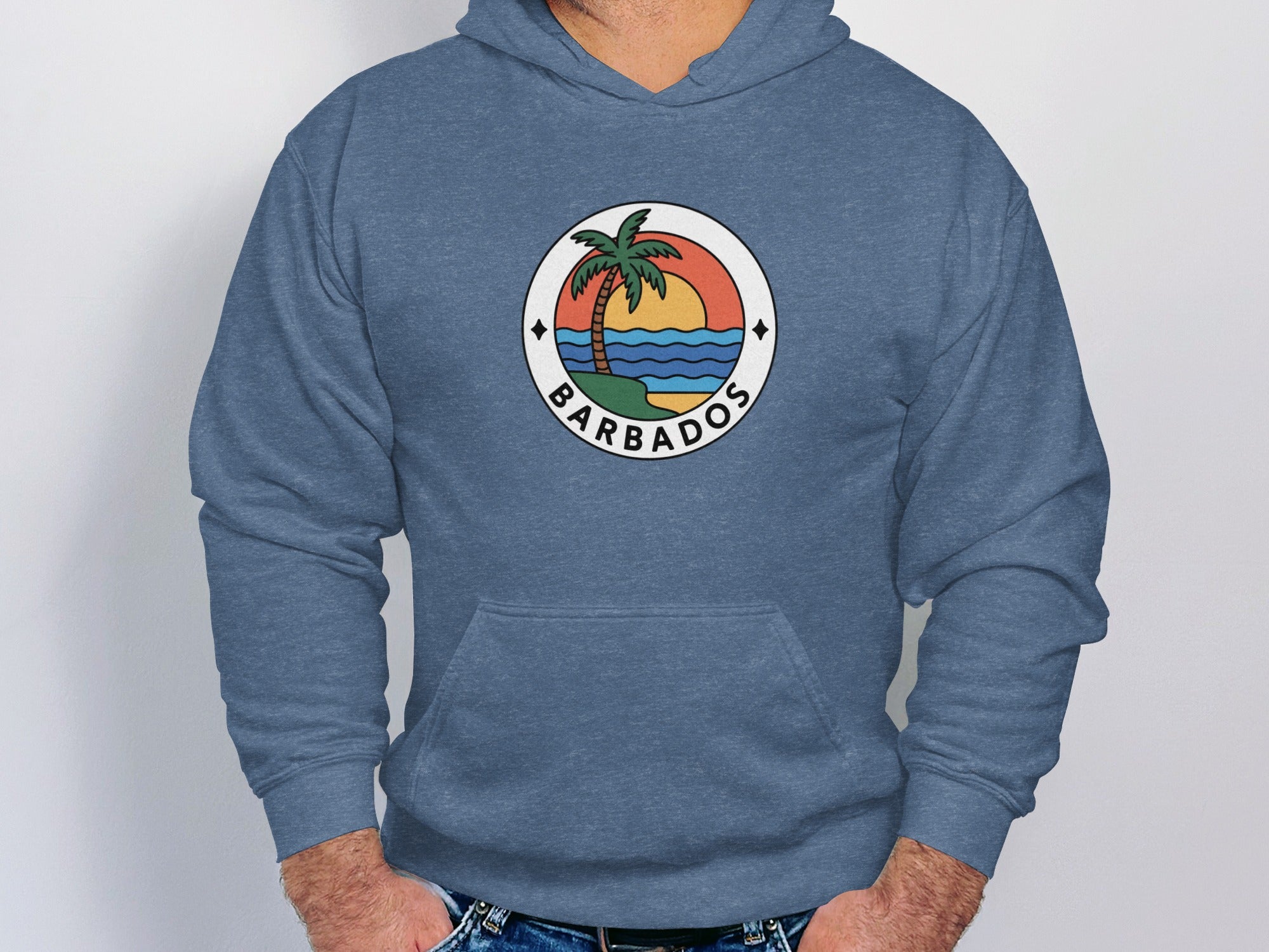 Barbados Palm Tree Graphic Hoodie product