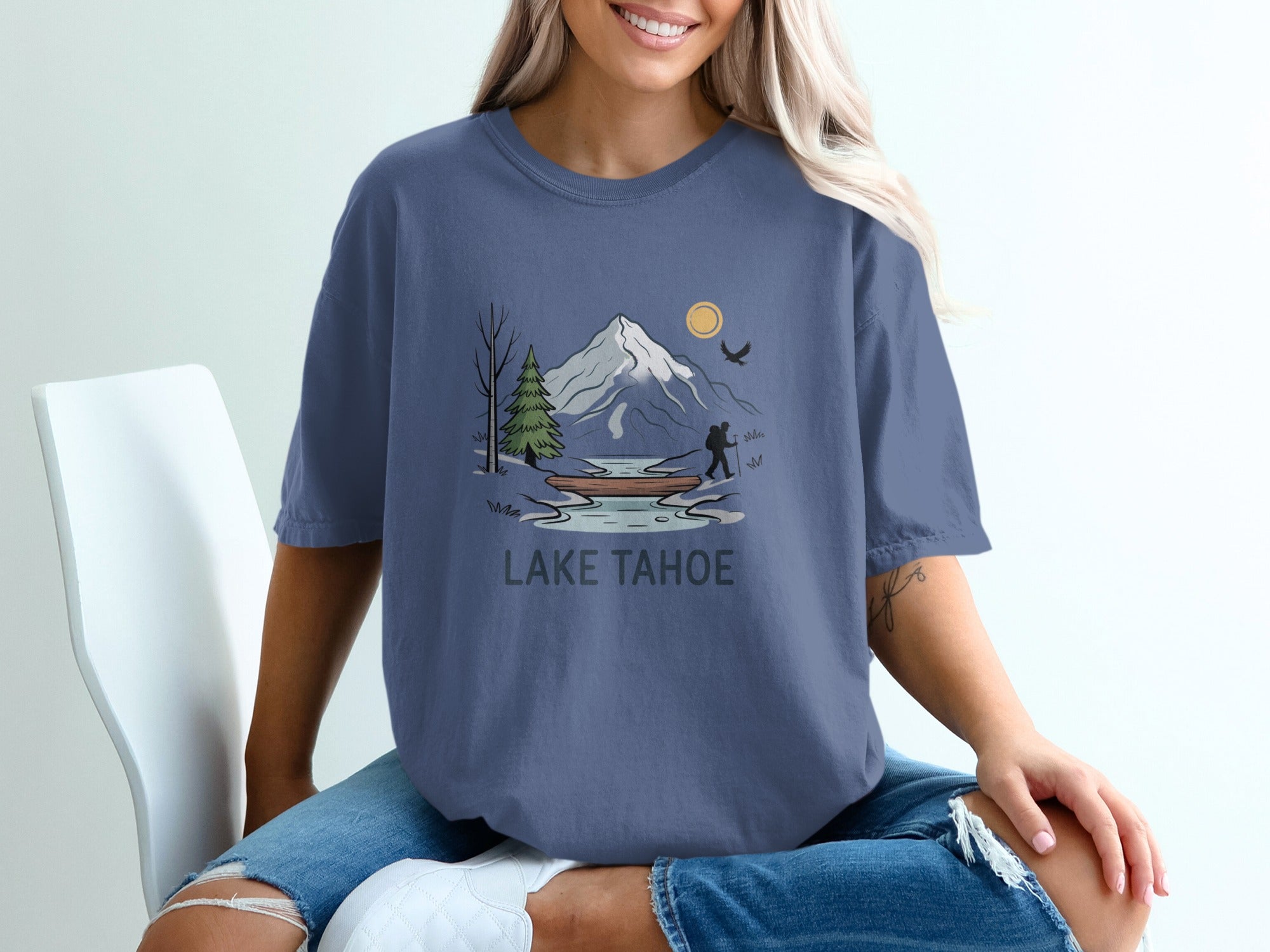 Lake Tahoe Graphic Tee Shirt Adventure Travel product type