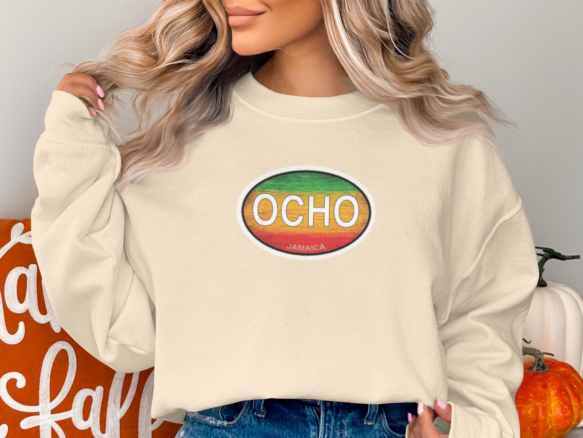 Ocho Rios Womens Sweatshirt Indigo Blue