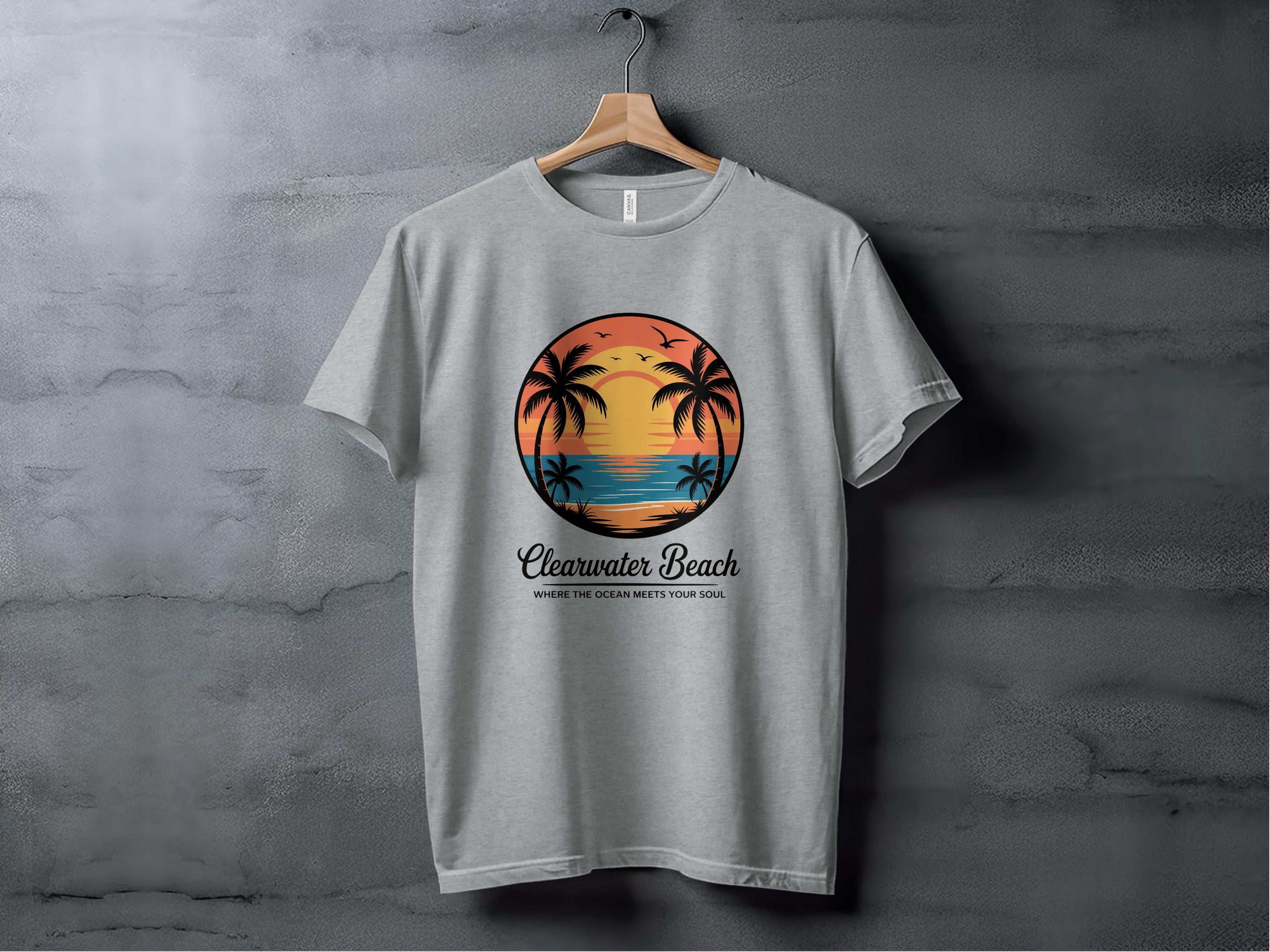 Clearwater Beach Sunset Graphic T Shirt product