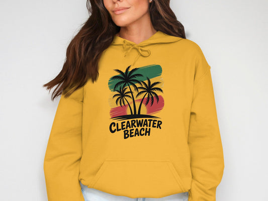 Clearwater Beach Palm Tree Graphic Hoodie product type