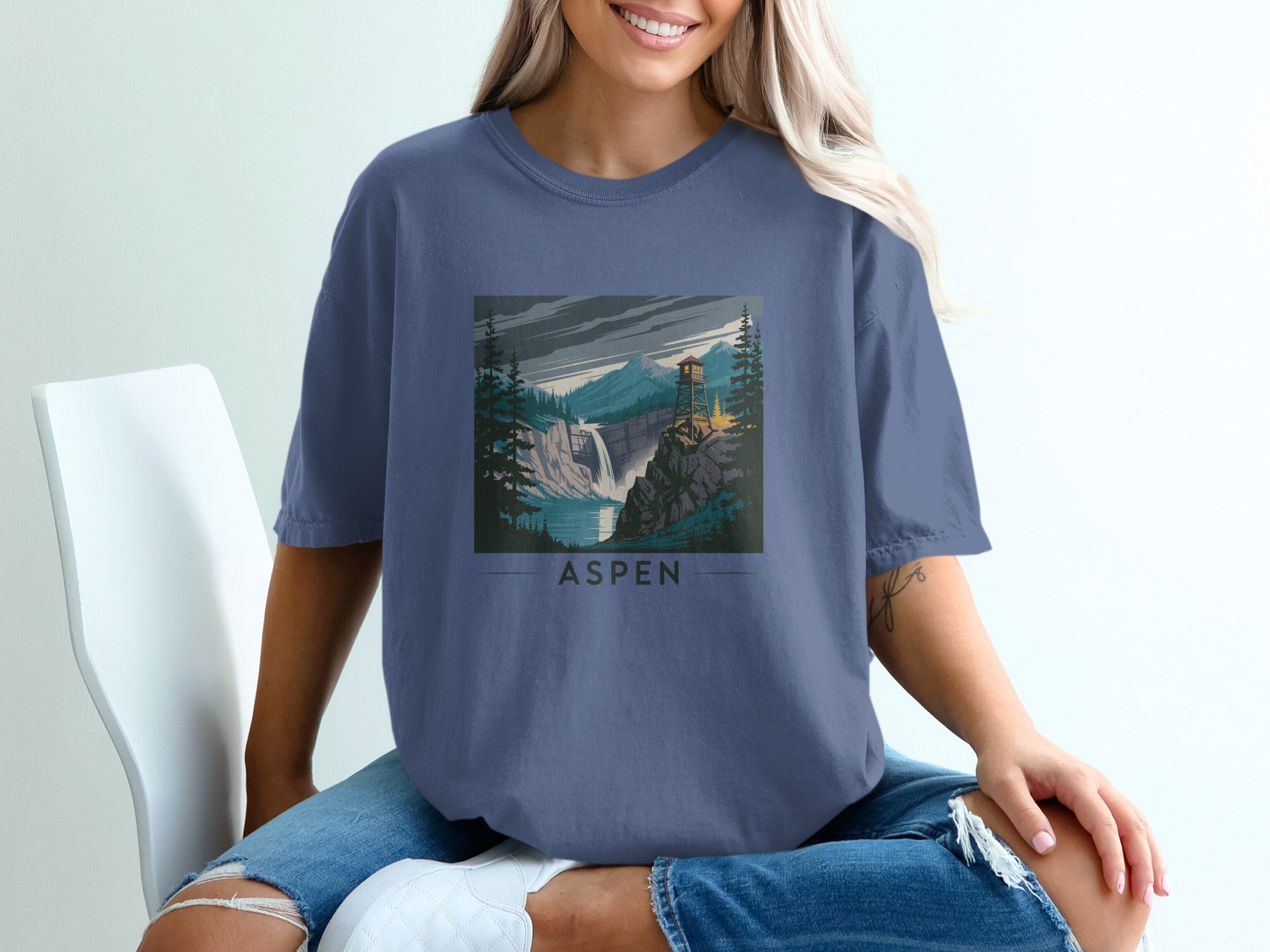 Aspen Mountain View Graphic Printed Shirt product