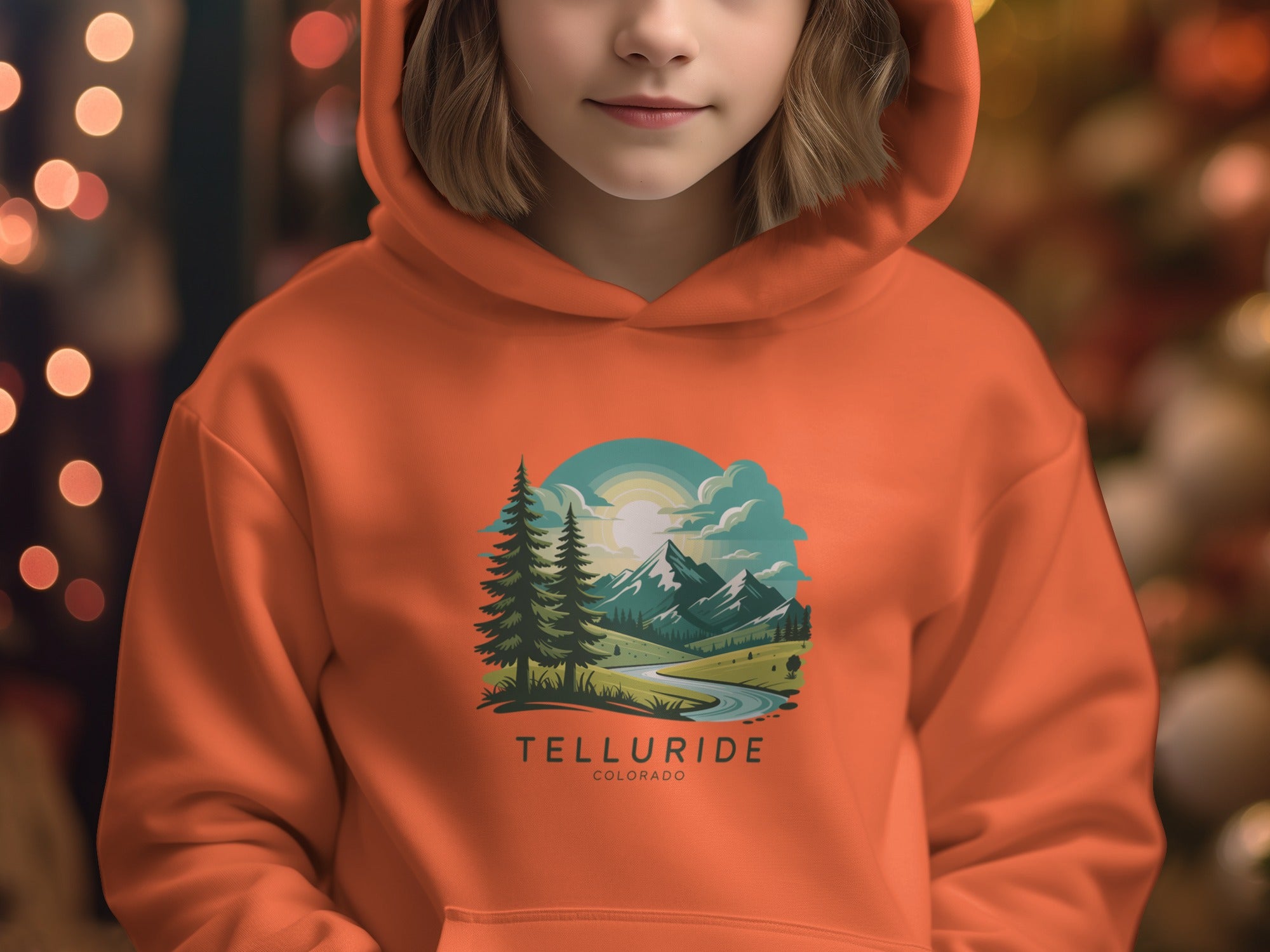 Telluride Colorado Mountain Landscape Hoodie
