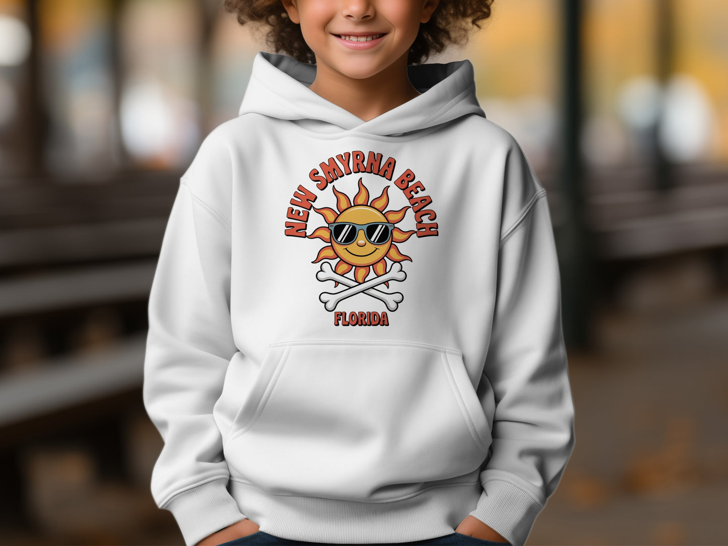 New Smyrna Beach Florida Hoodie with Fun Sun Product