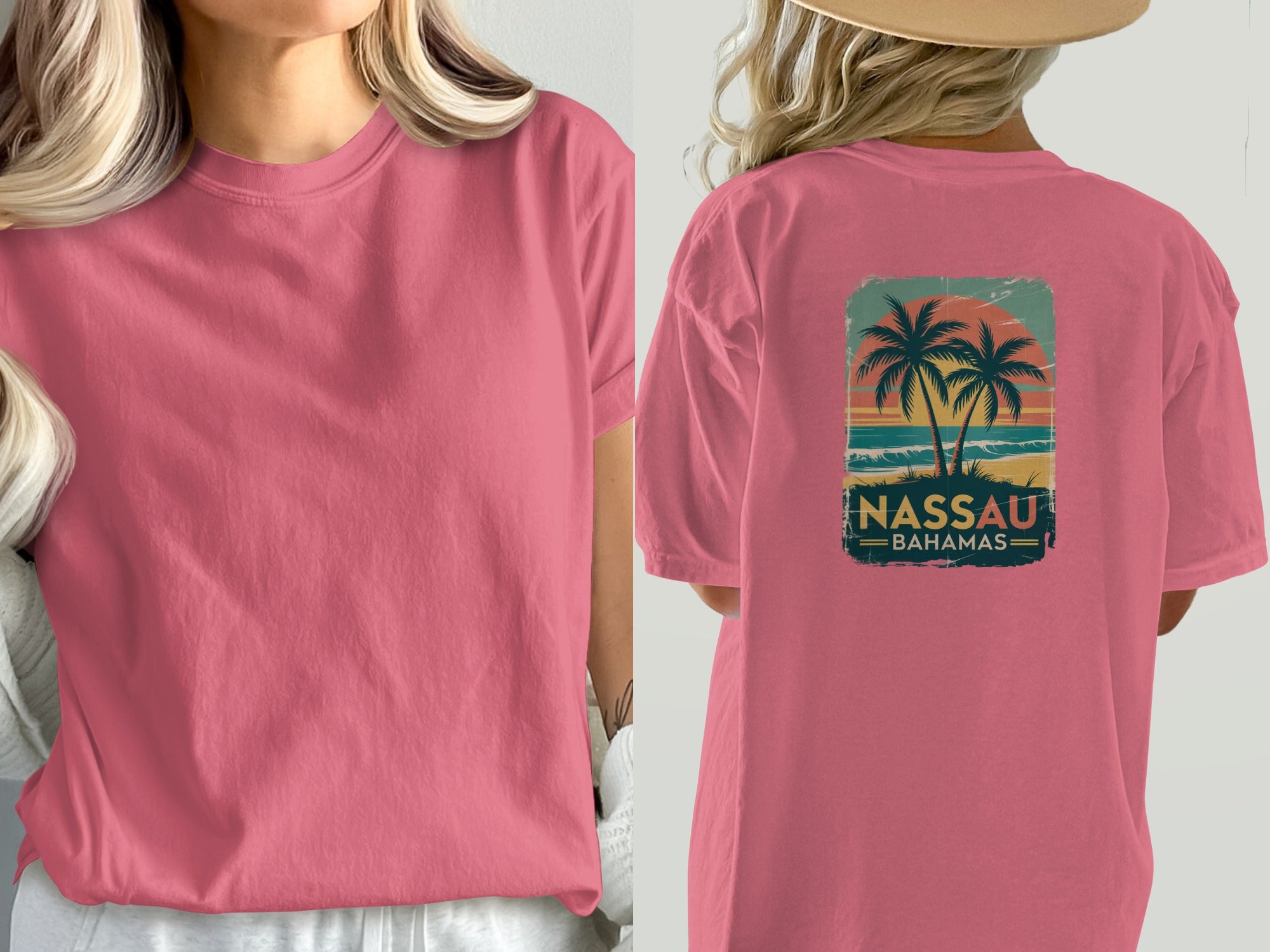 Nassau Bahamas Graphic Vintage Tee product type