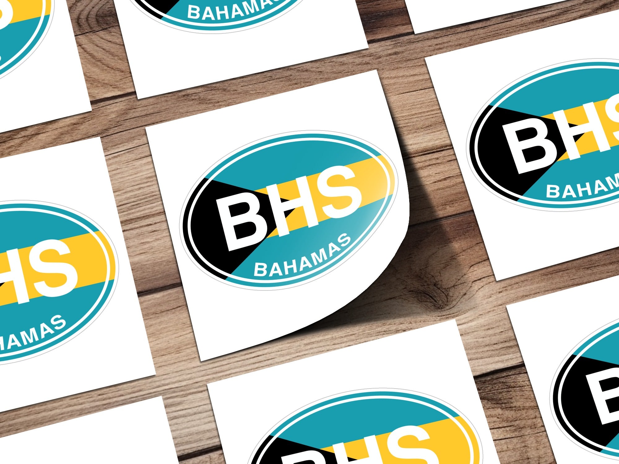 Bahamas BHS Design Oval Emblem Sticker
