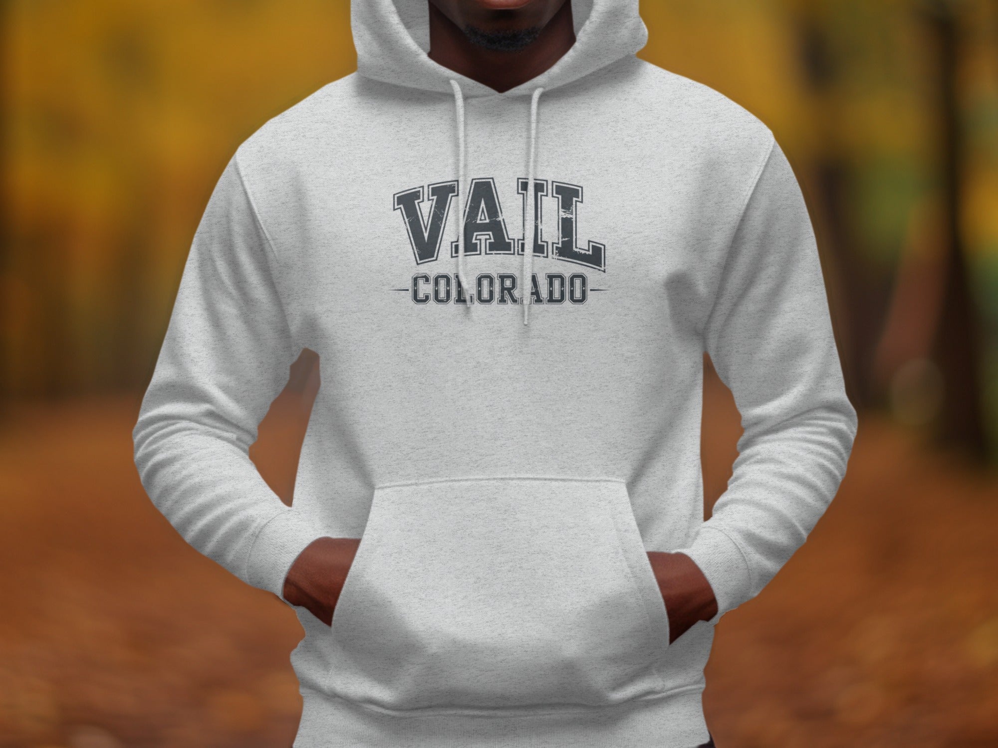 Vail Colorado Hoodie in Classic Grey Casual Wear product