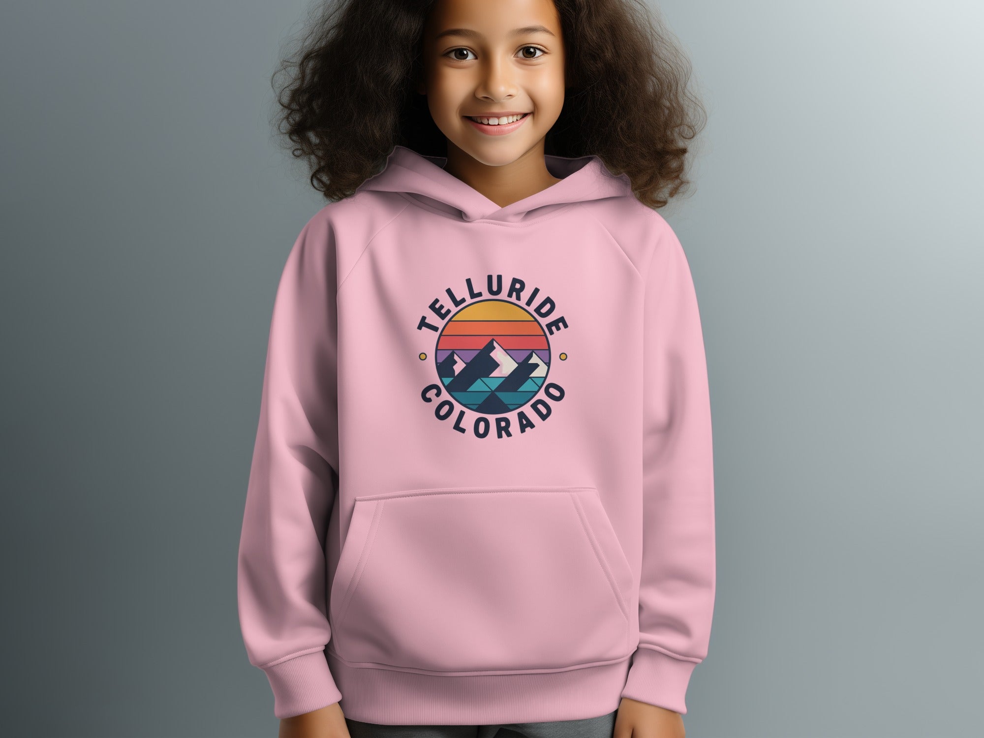 Telluride Colorado Retro Sunset Hoodie