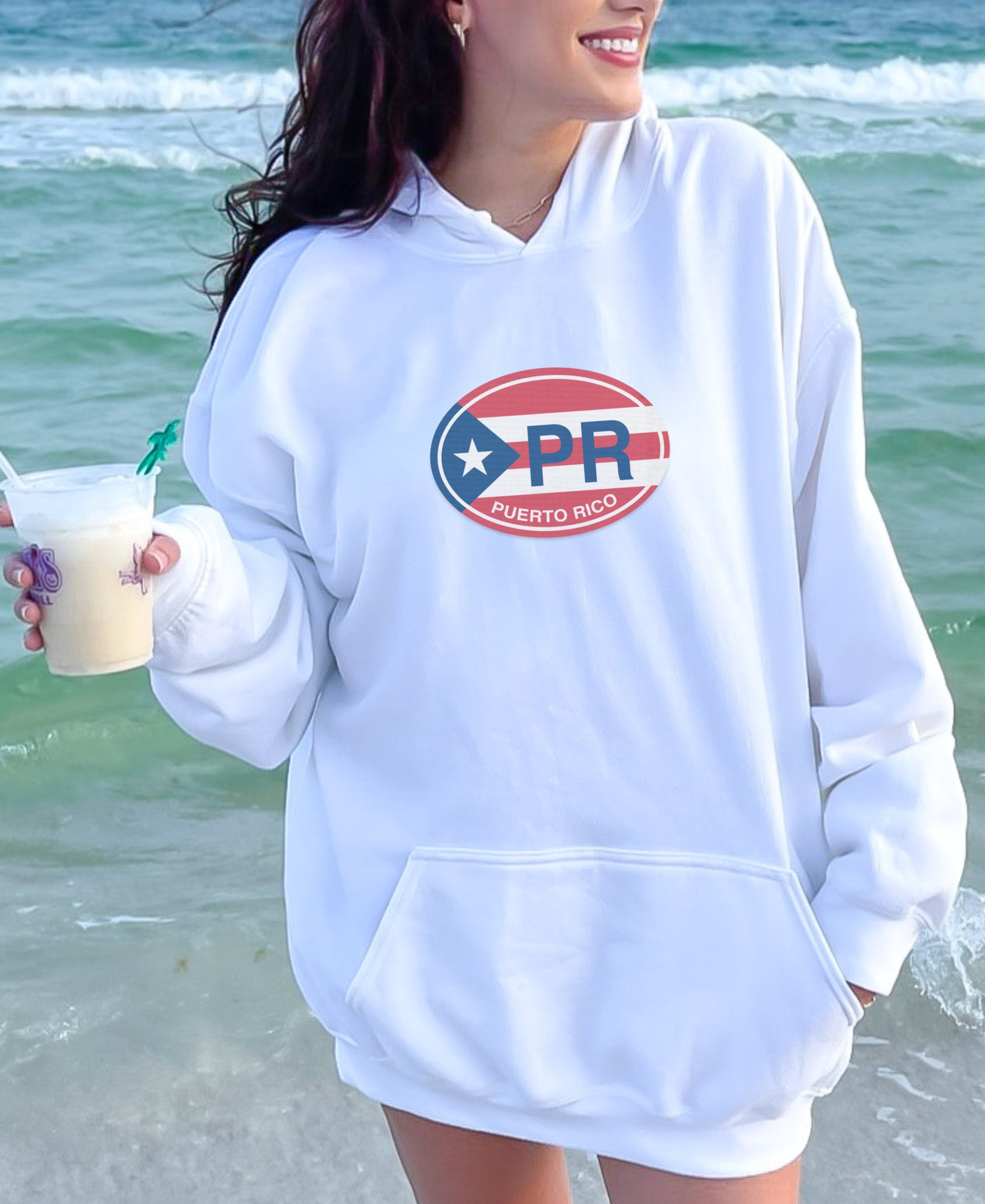 Puerto Rico Beats & Sunset Views Womens Hoodie