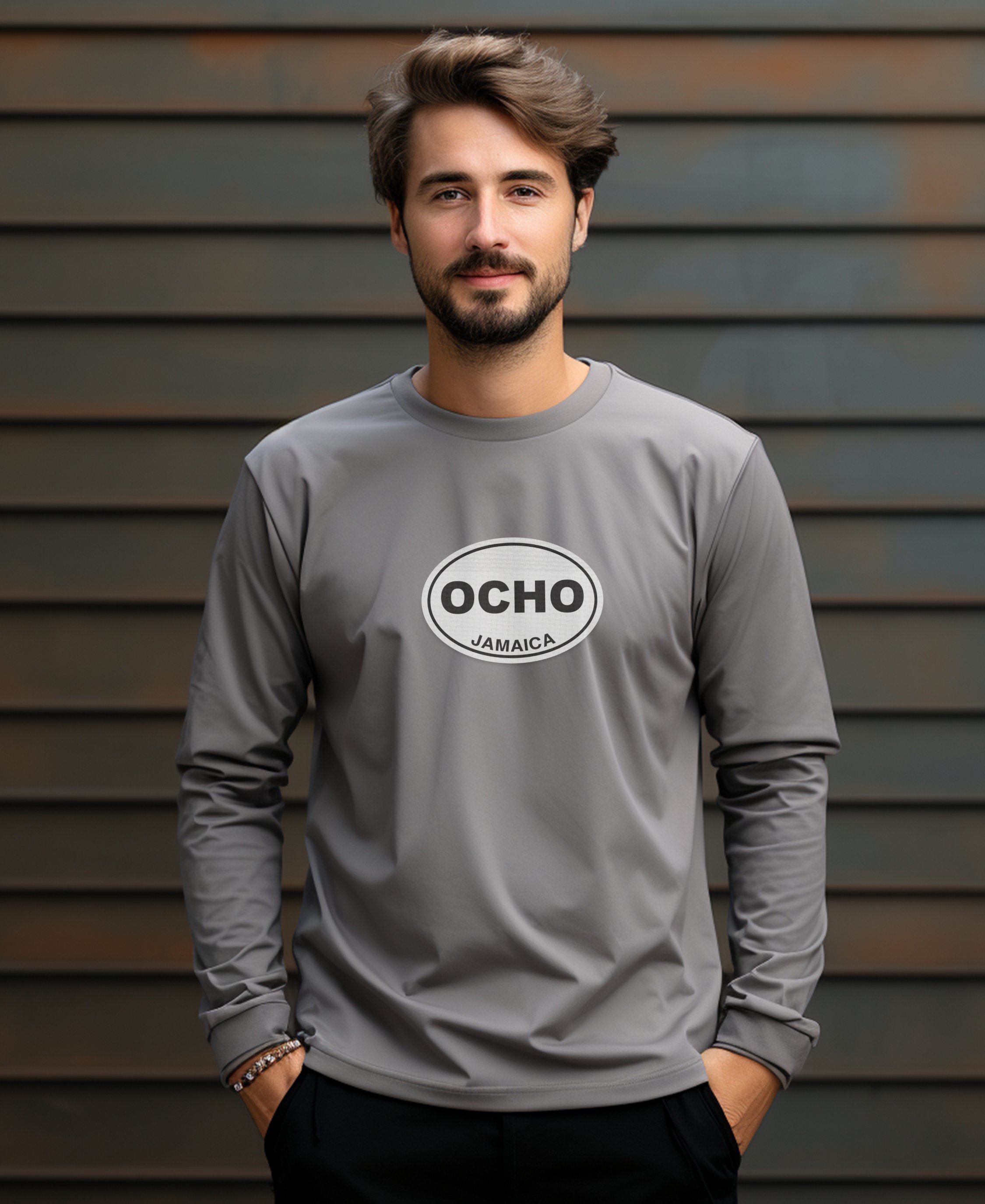 Ocho Rios Dunns River Falls and Music Festivals Mens Long Sleeve T Shirt