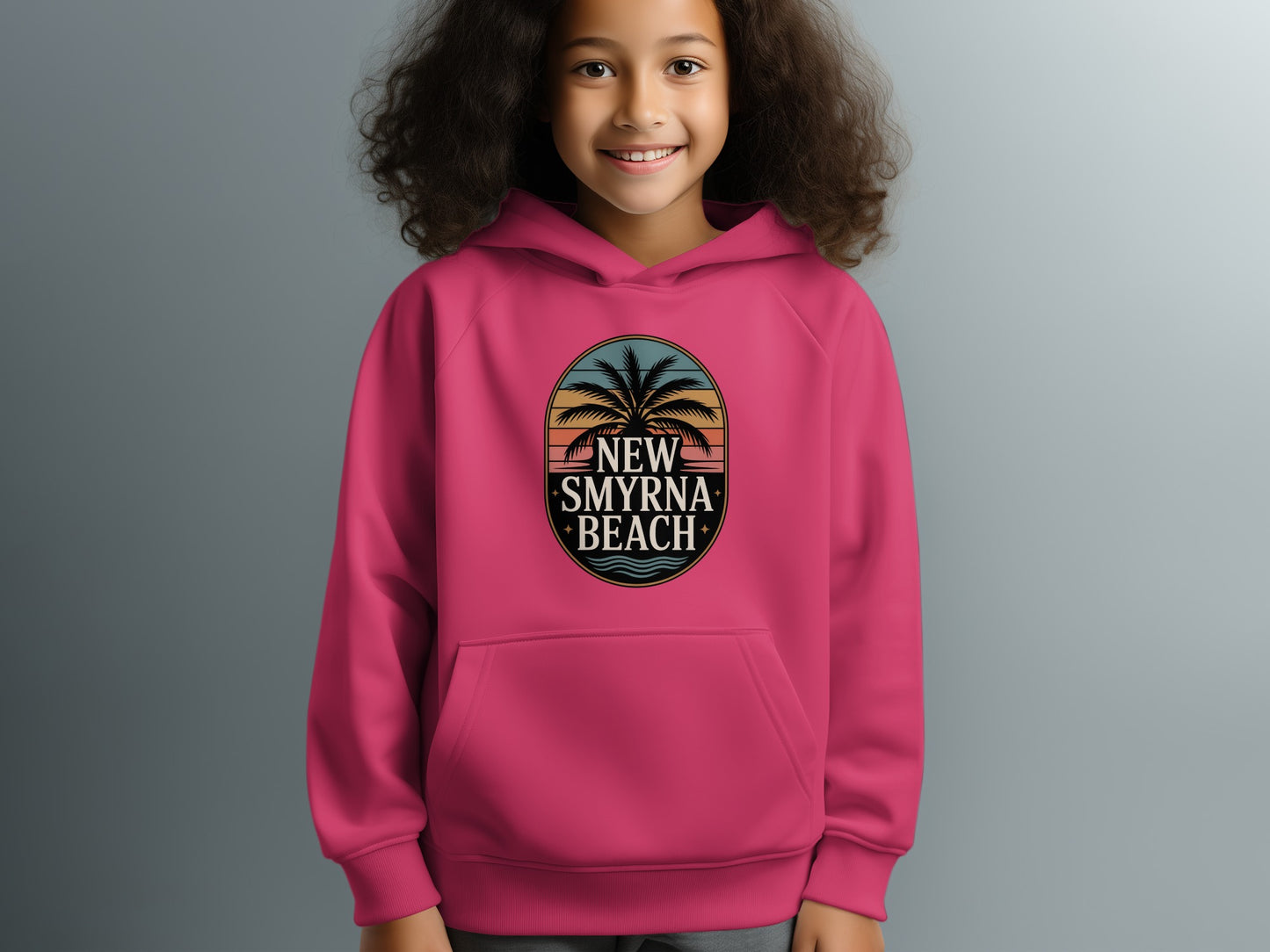 New Smyrna Beach Pink Hoodie product type