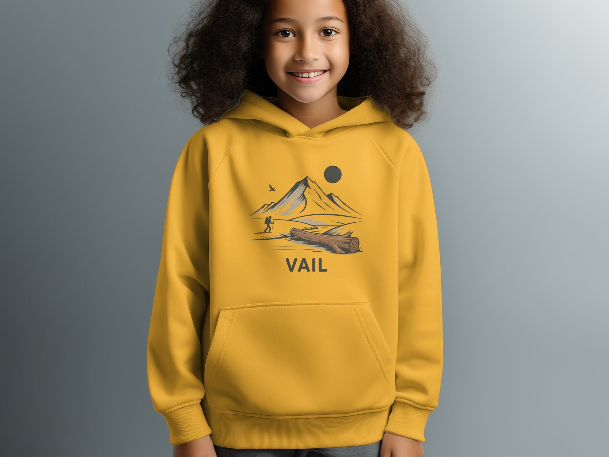 Vail Mountain Scene Hoodie For Outdoor Enthusiasts