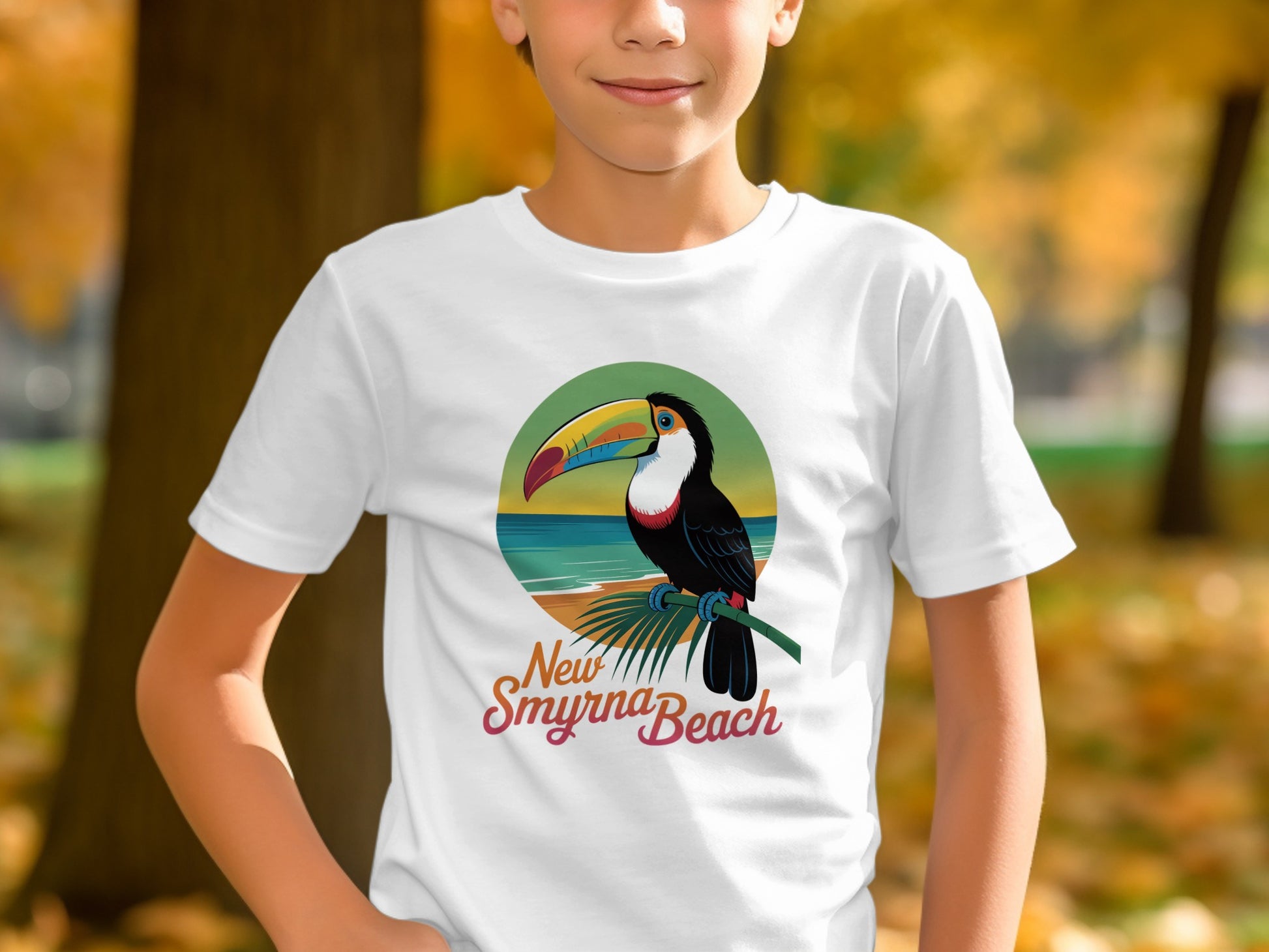 New Smyrna Beach Toucan Graphic T-shirt product type