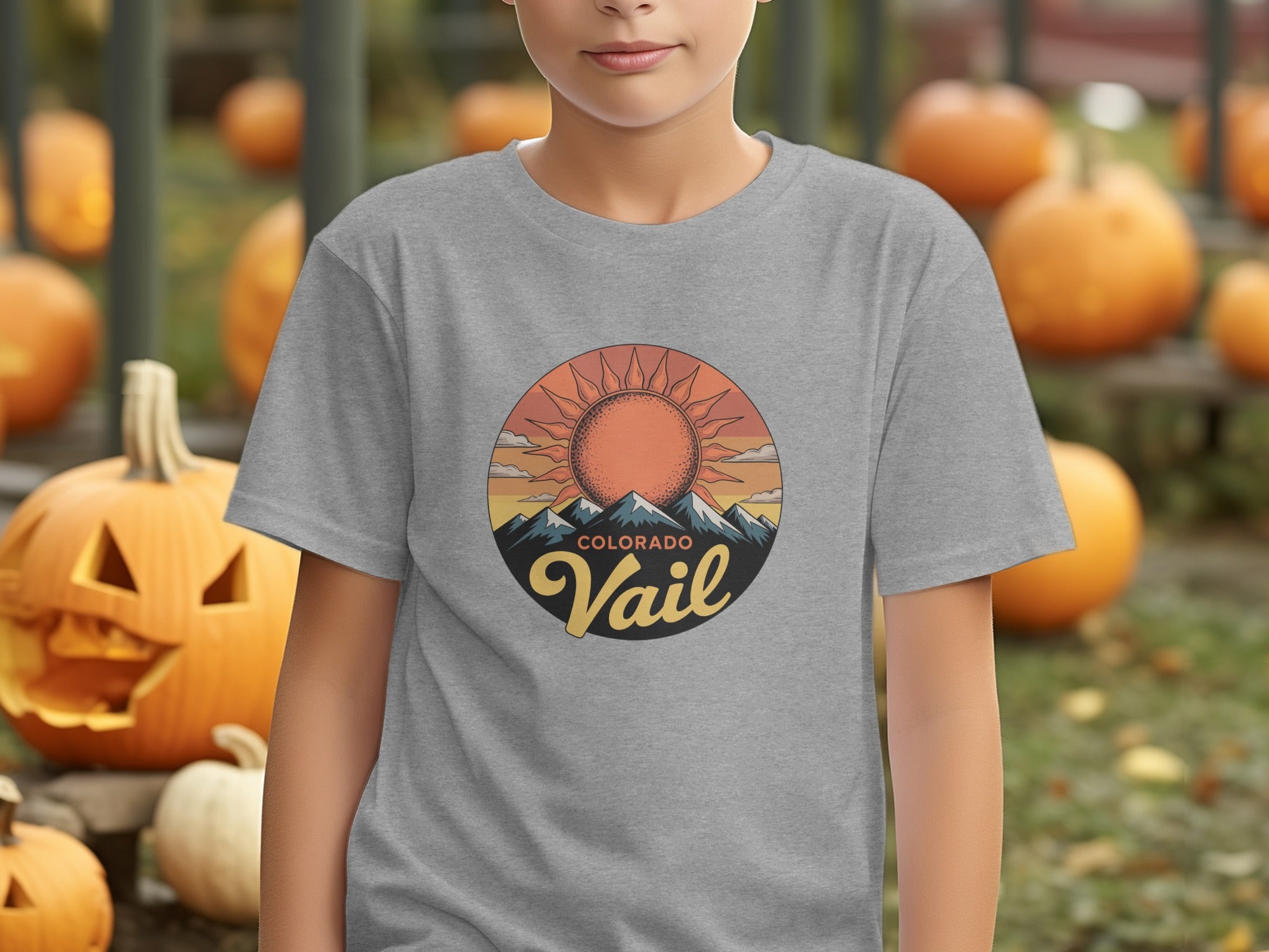 Colorado Vail Sun and Mountains Graphic T-Shirt product