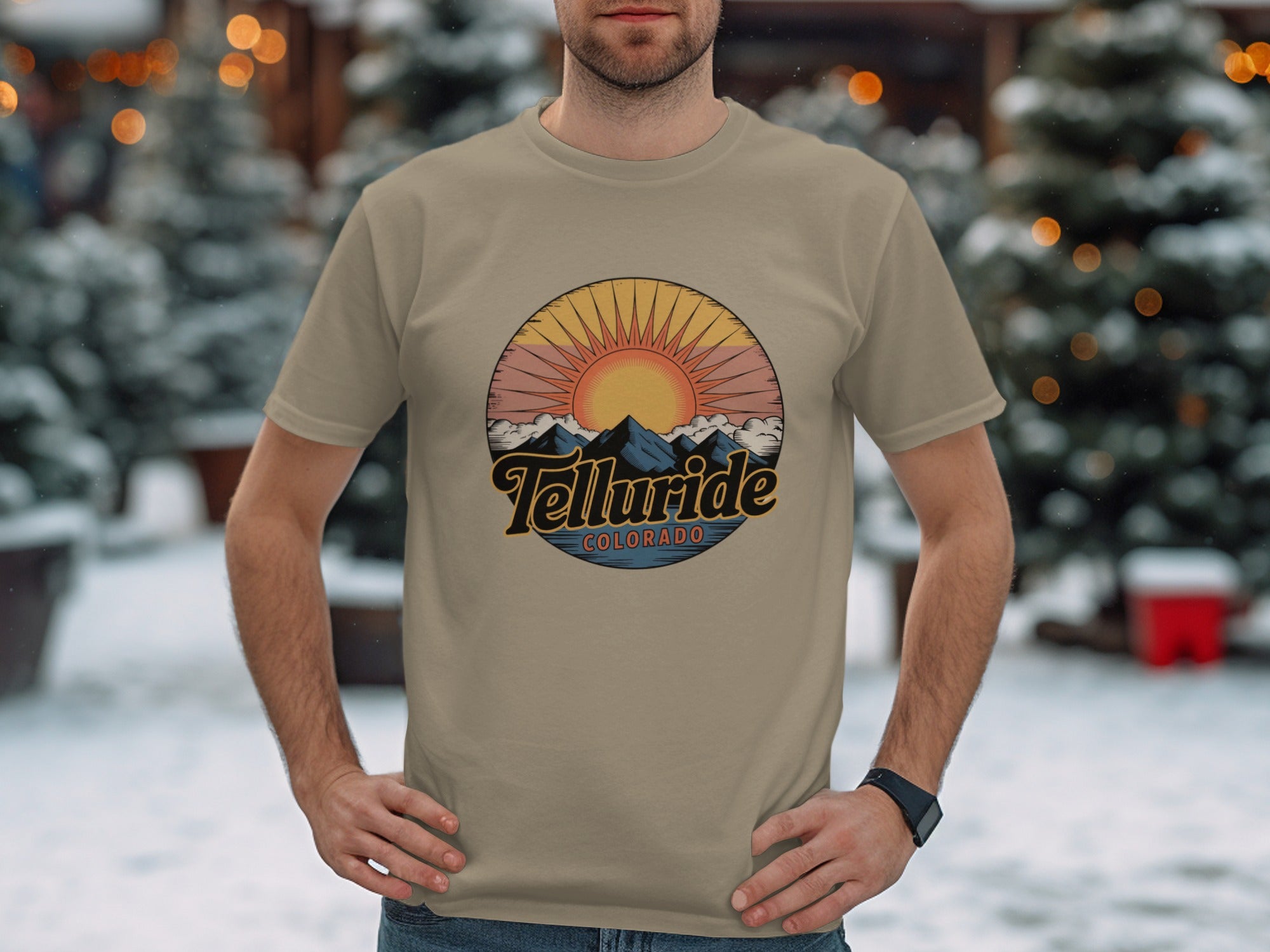 Telluride Colorado Sun and Mountains T-shirt
