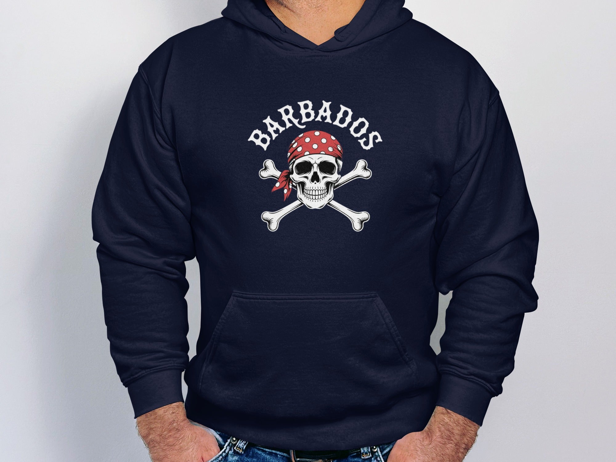 Barbados Skull and Crossbones Graphic Hoodie product