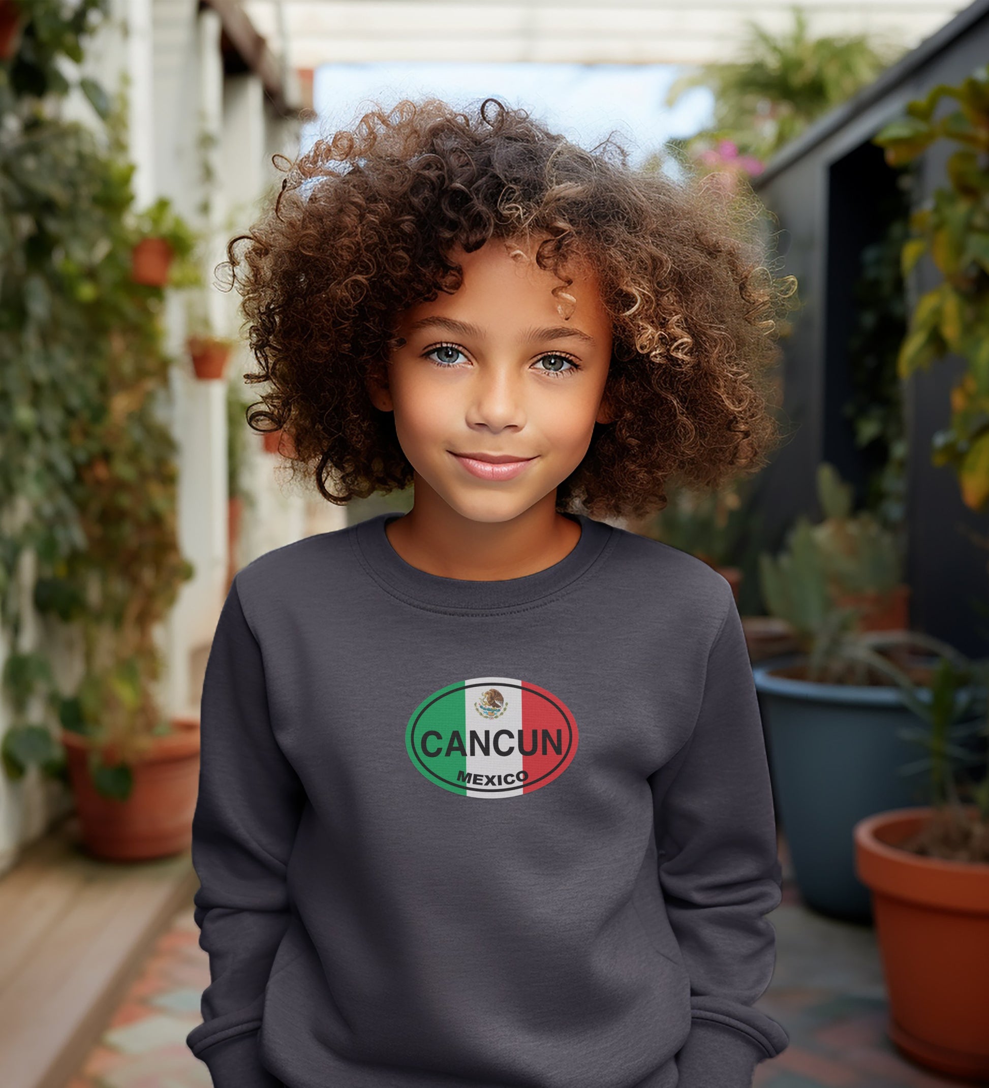 Cancun Mexico Sweatshirt for Kids Clothing Product