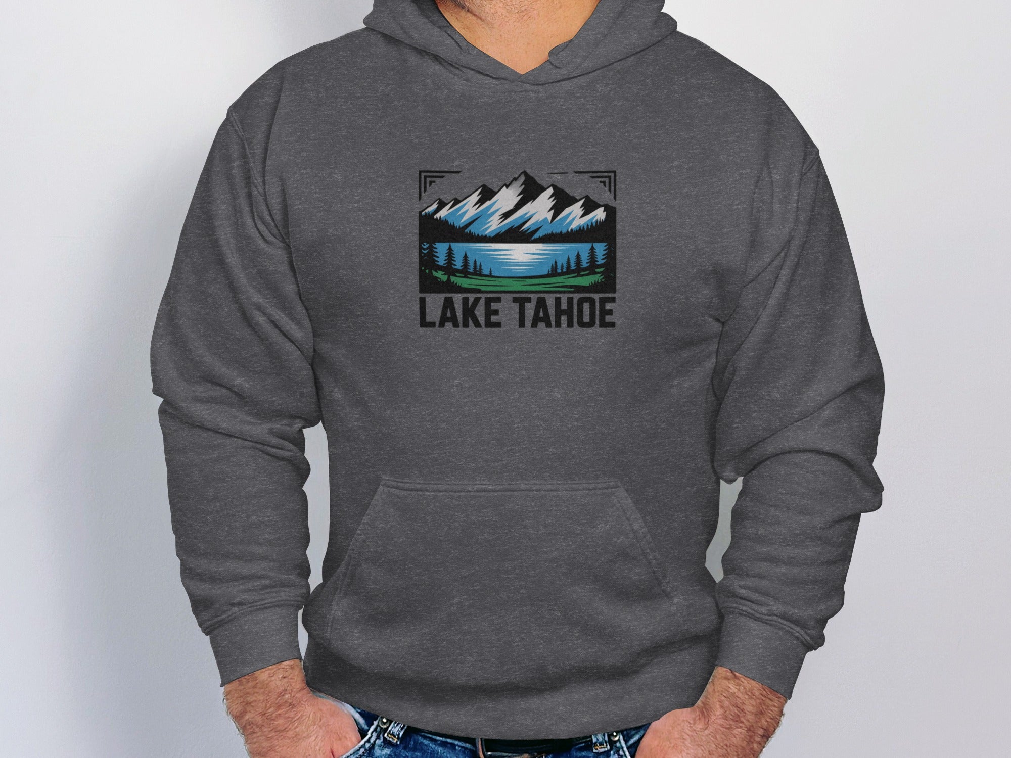 Lake Tahoe Mountain Graphic Hoodie