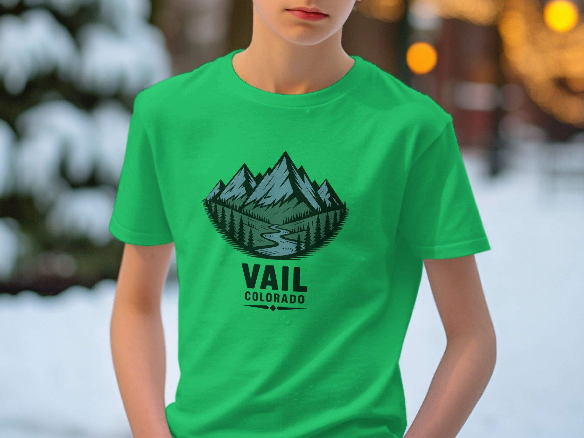 Vail Colorado Green Mountain Graphic T-Shirt product