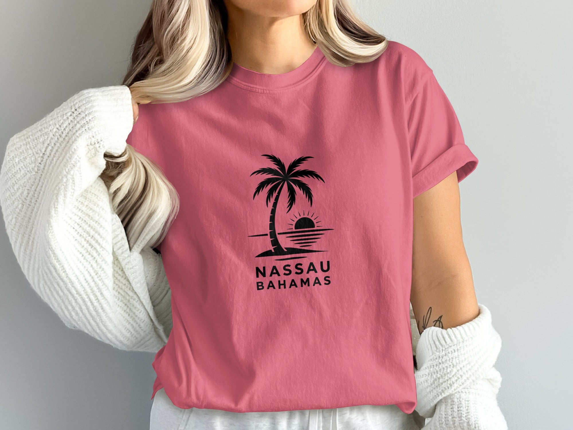 Nassau Bahamas Sunset Beach Graphic Tee product