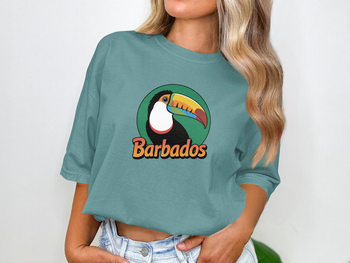 Tropical Barbados Toucan Graphic Tee product