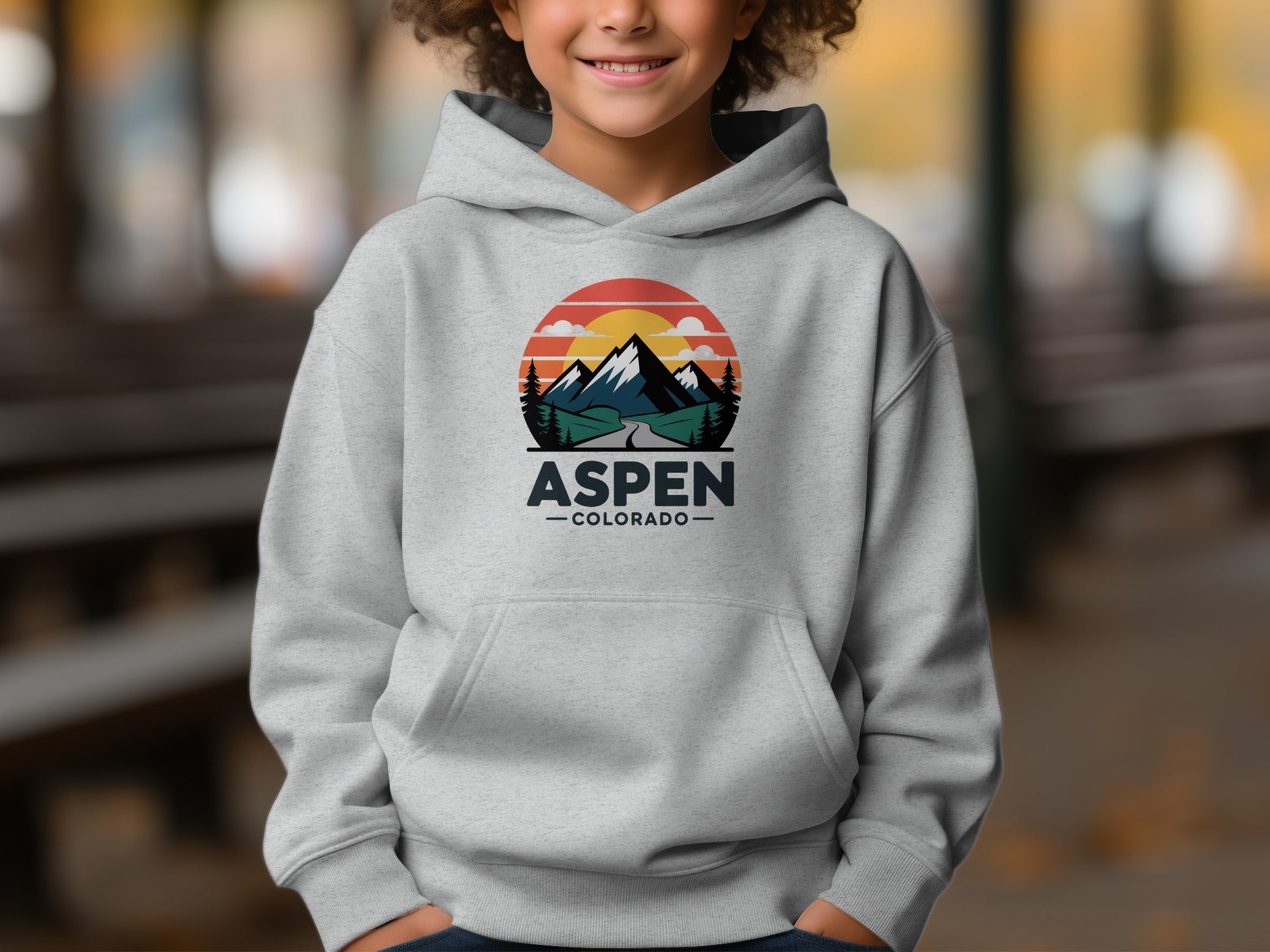 Aspen Colorado Mountain Graphic Hoodie Product