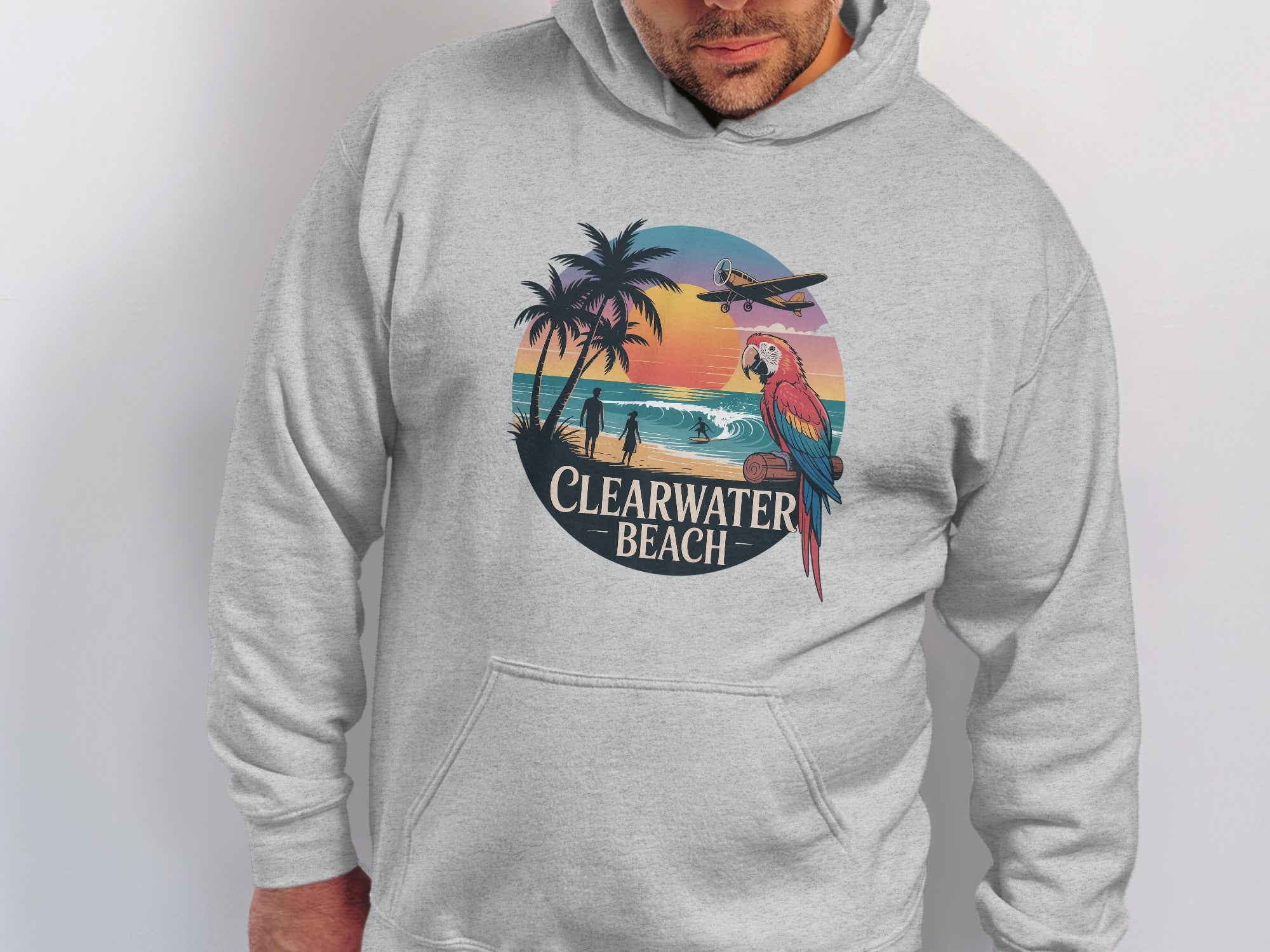 Clearwater Beach Tropical Sunset Graphic Hoodie product
