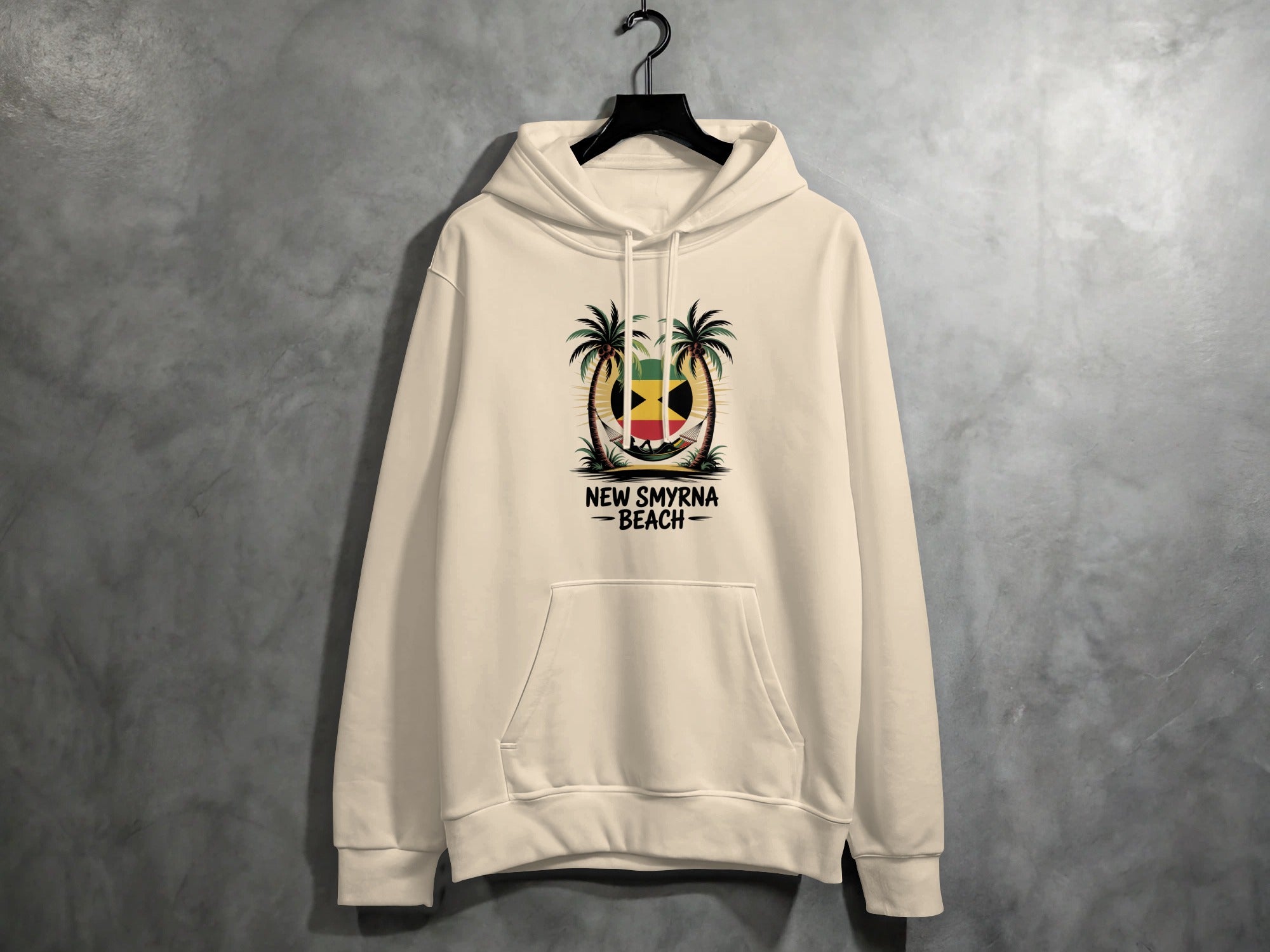 New Smyrna Beach Hoodie With Palm Trees Product Type