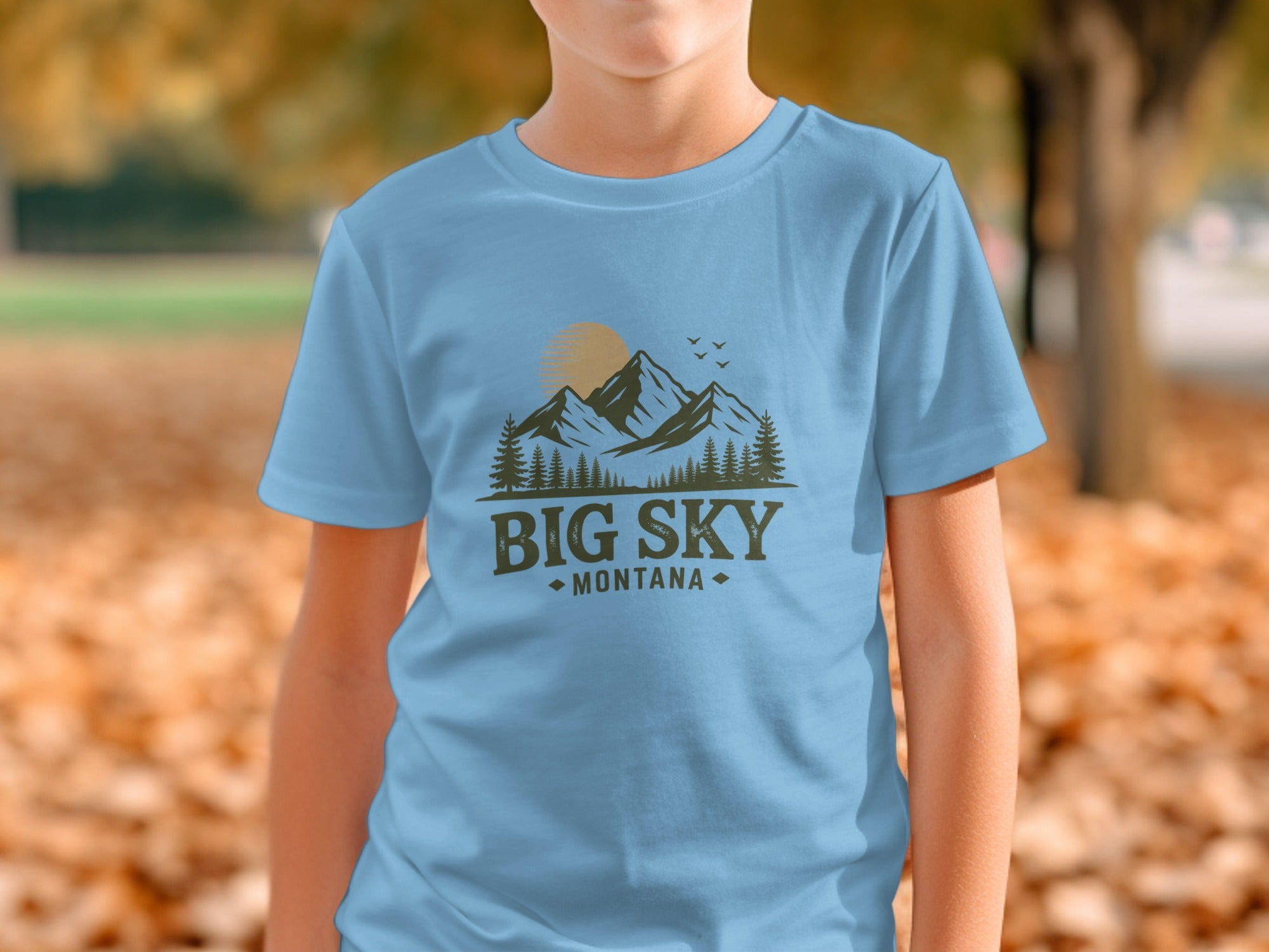 Big Sky Montana Mountain Graphic T-Shirt