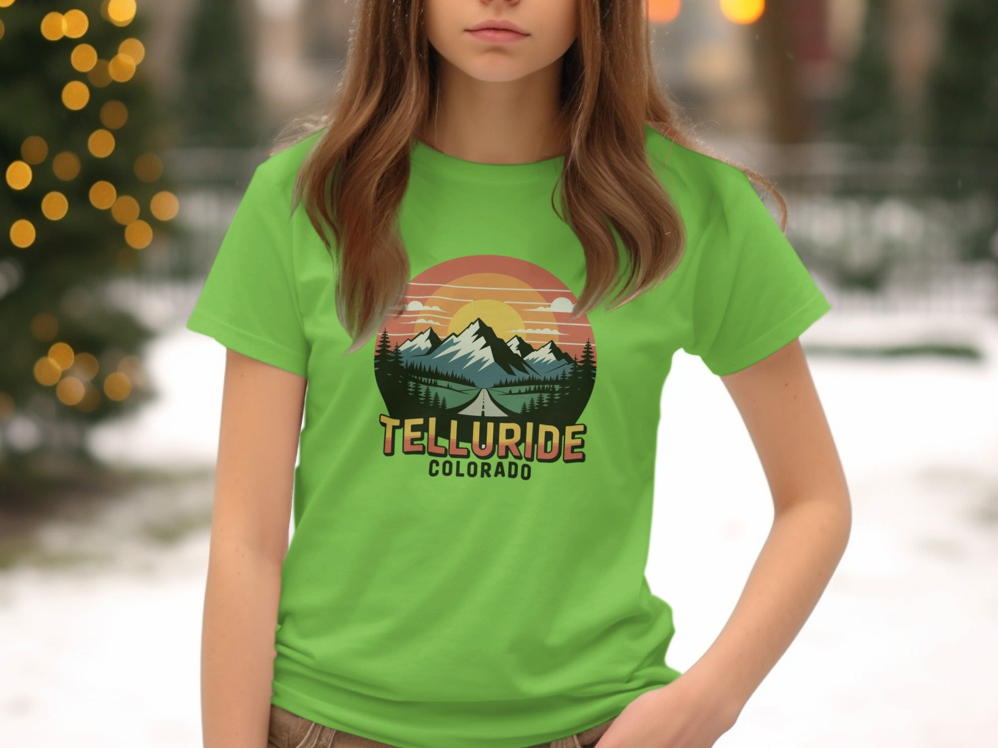 Telluride Colorado Sunset Mountain View T-shirt