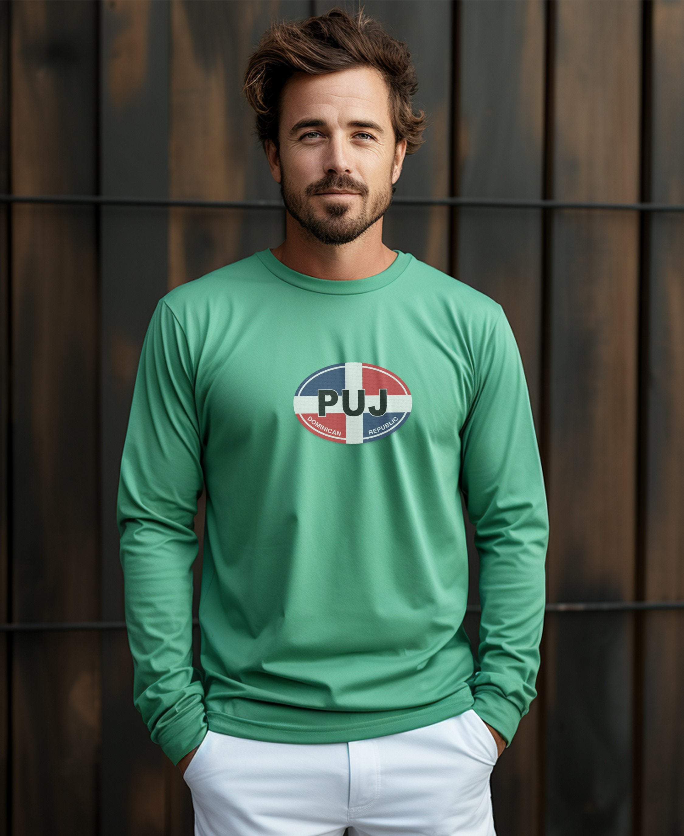 Punta Cana White Sand Beaches and Caribbean Festivals Mens Long Sleeve T Shirt