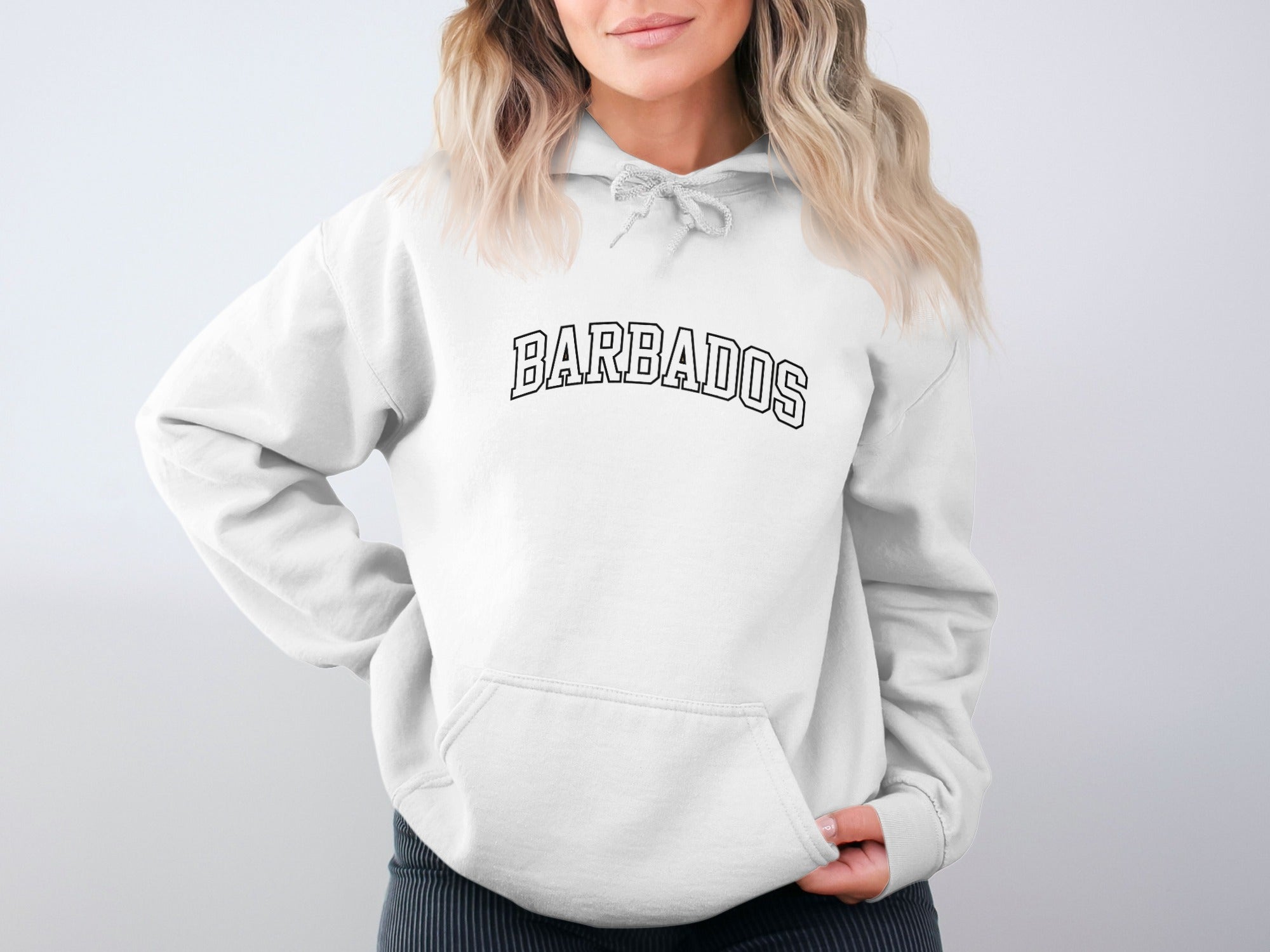 Barbados Printed Casual Hooded Sweatshirt product