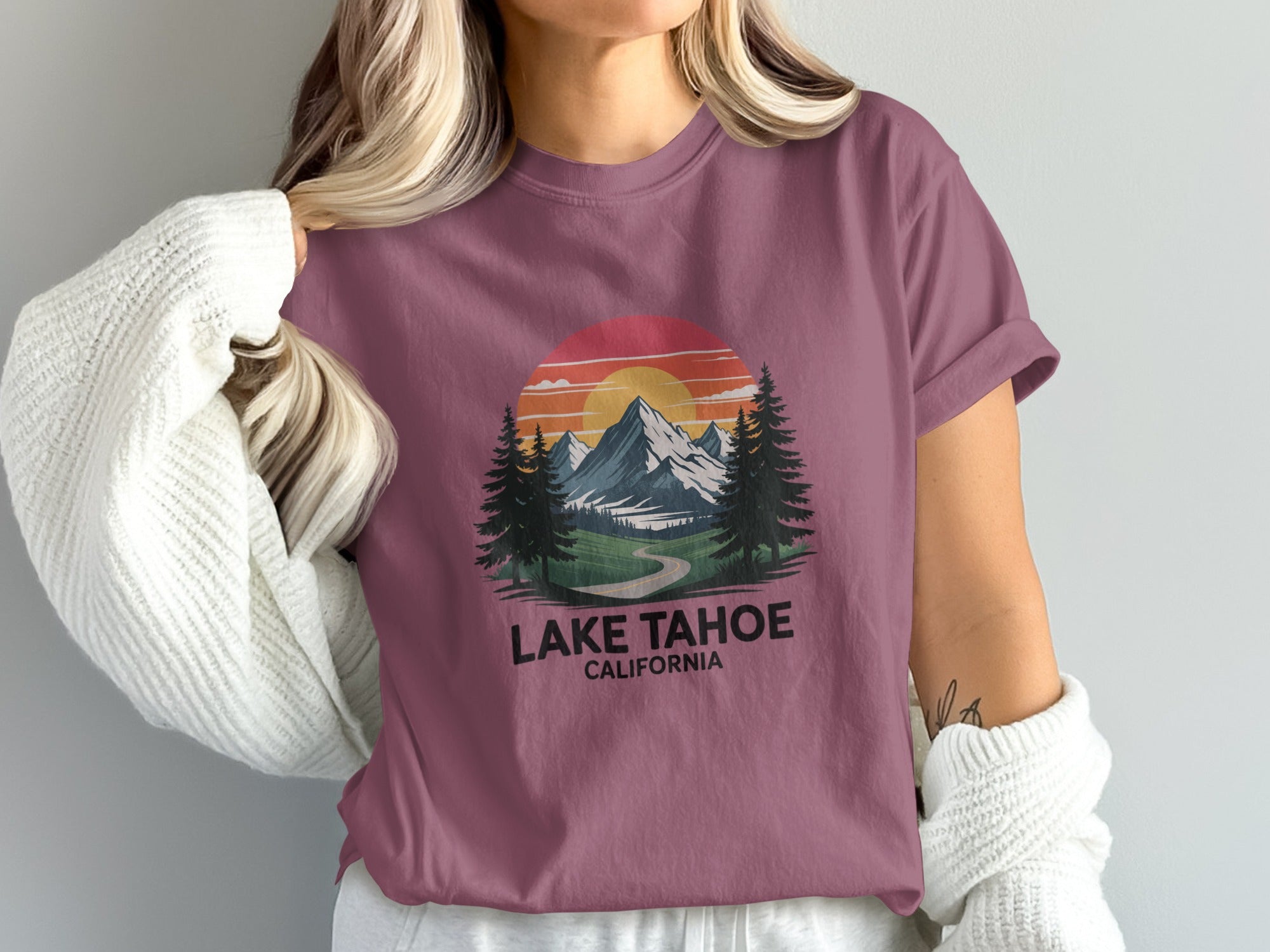 Lake Tahoe California Graphic Tee Shirt product type
