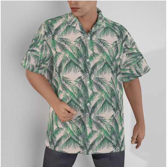 The Caribbean Tropical Palm Men's Hawaiian Shirt