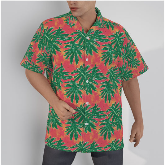 The Tomato Palm Tree Tropical Men's Hawaiian Shirt